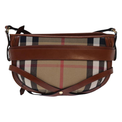 Burberry Nova Auth Canvas Beige Shoulder Bag Style 12