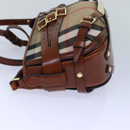 Burberry Nova Auth Canvas Beige Shoulder Bag Style 12