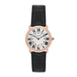 18K Pink Gold Alligator 36mm Ronde Louis Manual Winding Watch Black