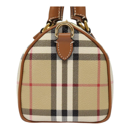 Burberry Nova Auth Leather Beige Handbag Style 7