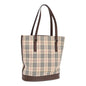 Burberry Nova Auth Canvas Beige Tote Bag Style 12