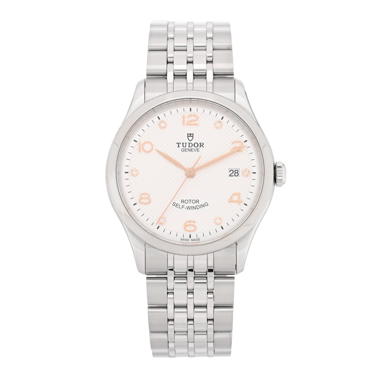 Stainless Steel Diamond 39mm 1926 Automatic Watch White 91550