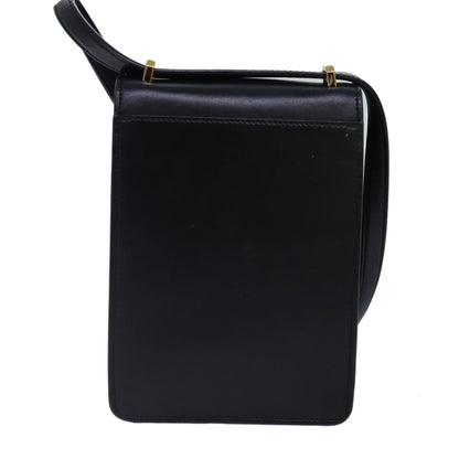 Burberry Auth Leather Black Shoulder Bag Style 3