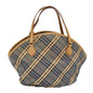Burberry Nova Label Canvas Blue Handbag
