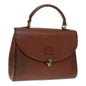 Burberry BurberrySs Auth Leather Brown Handbag Style 5