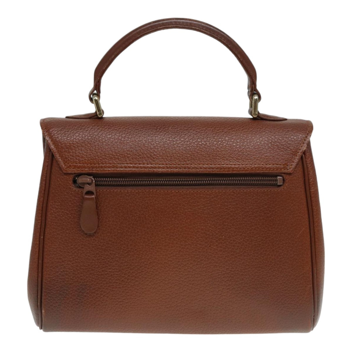 Burberry BurberrySs Auth Leather Brown Handbag Style 5