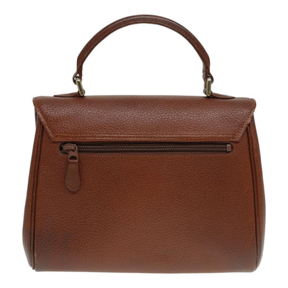 Burberry BurberrySs Auth Leather Brown Handbag Style 5