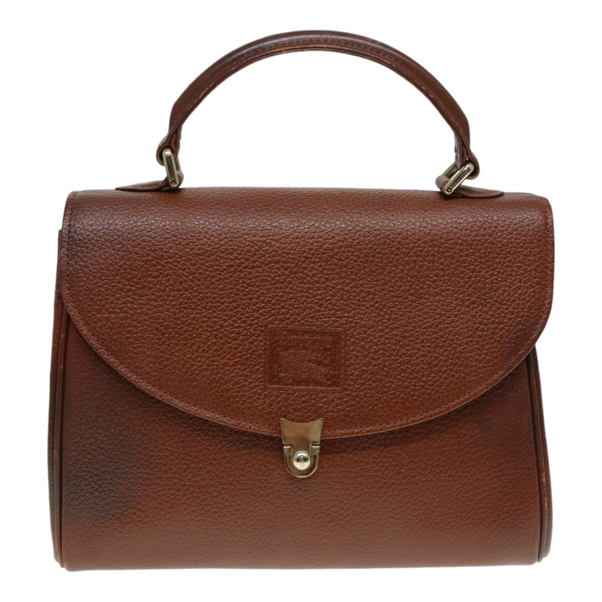 Burberry BurberrySs Auth Leather Brown Handbag Style 5