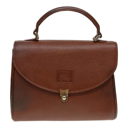 Burberry BurberrySs Auth Leather Brown Handbag Style 5