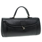 Burberry BurberrySs Auth Leather Black Handbag Style 7