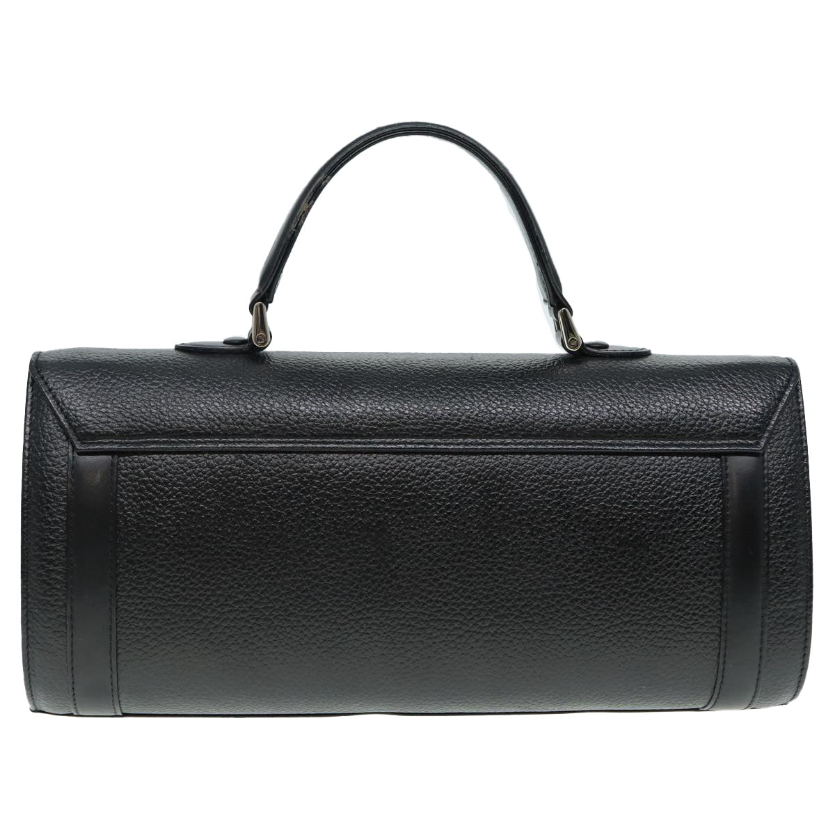 Burberry BurberrySs Auth Leather Black Handbag Style 7