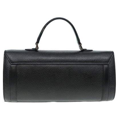 Burberry BurberrySs Auth Leather Black Handbag Style 7