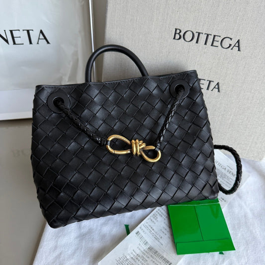 Bottega Veneta Small Andiamo Black Intrecciato Handbag 2026