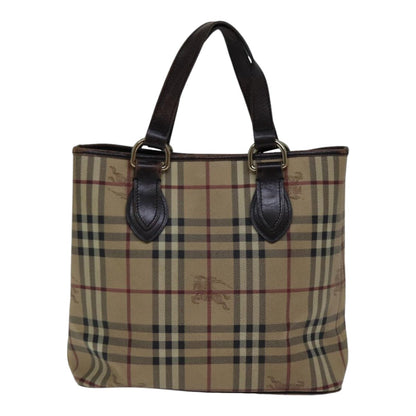 Burberry Nova Auth Leather Beige Tote Bag Style 6