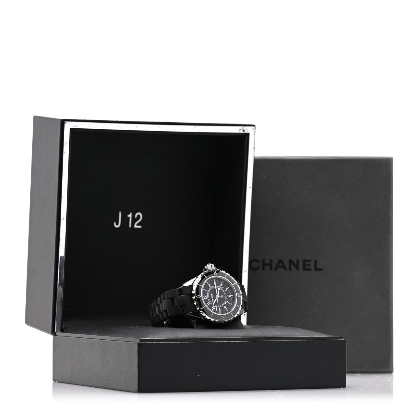 Stainless Steel Matte Ceramic 33mm J12 Quartz Watch Black