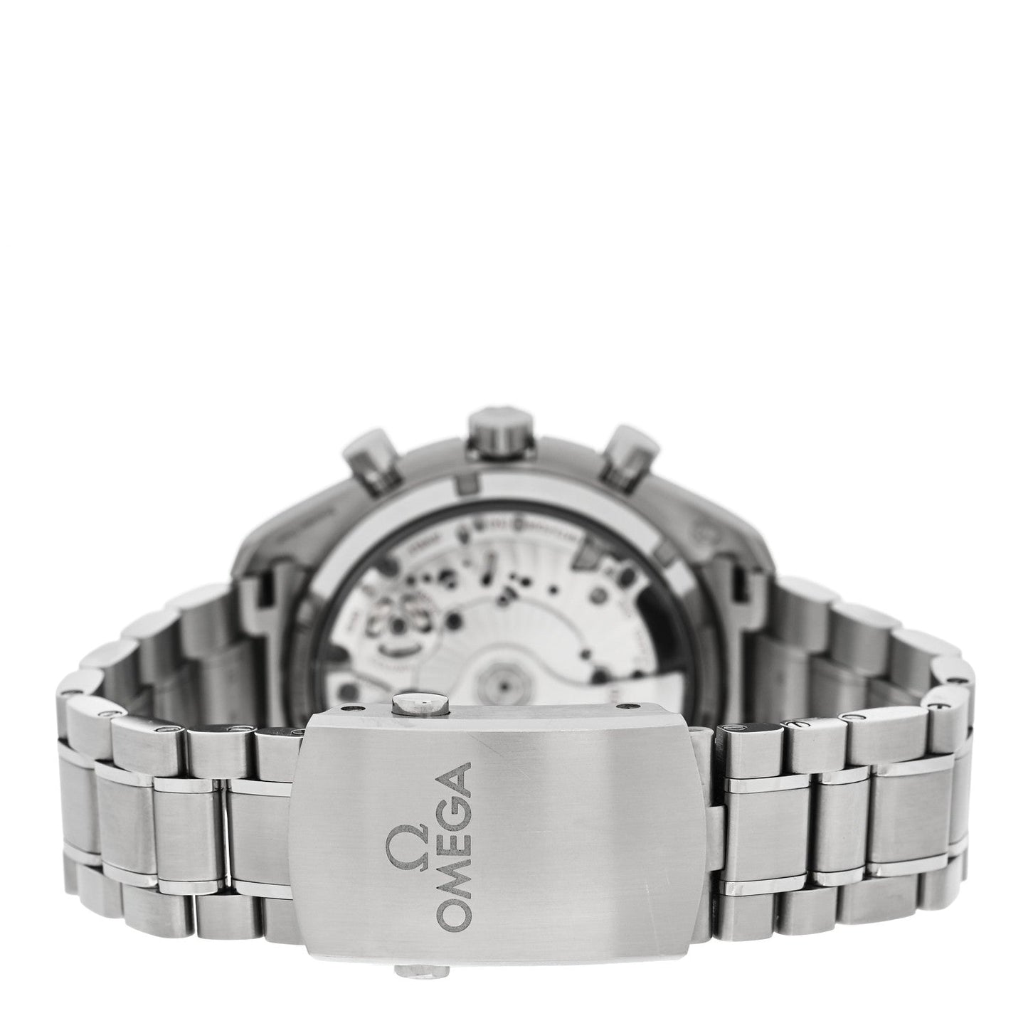 Stainless Steel 44mm Speedmaster Racing Co-Axial Master Chronometer Chronograph Automatic Watch White 329.30.44.51.04.001