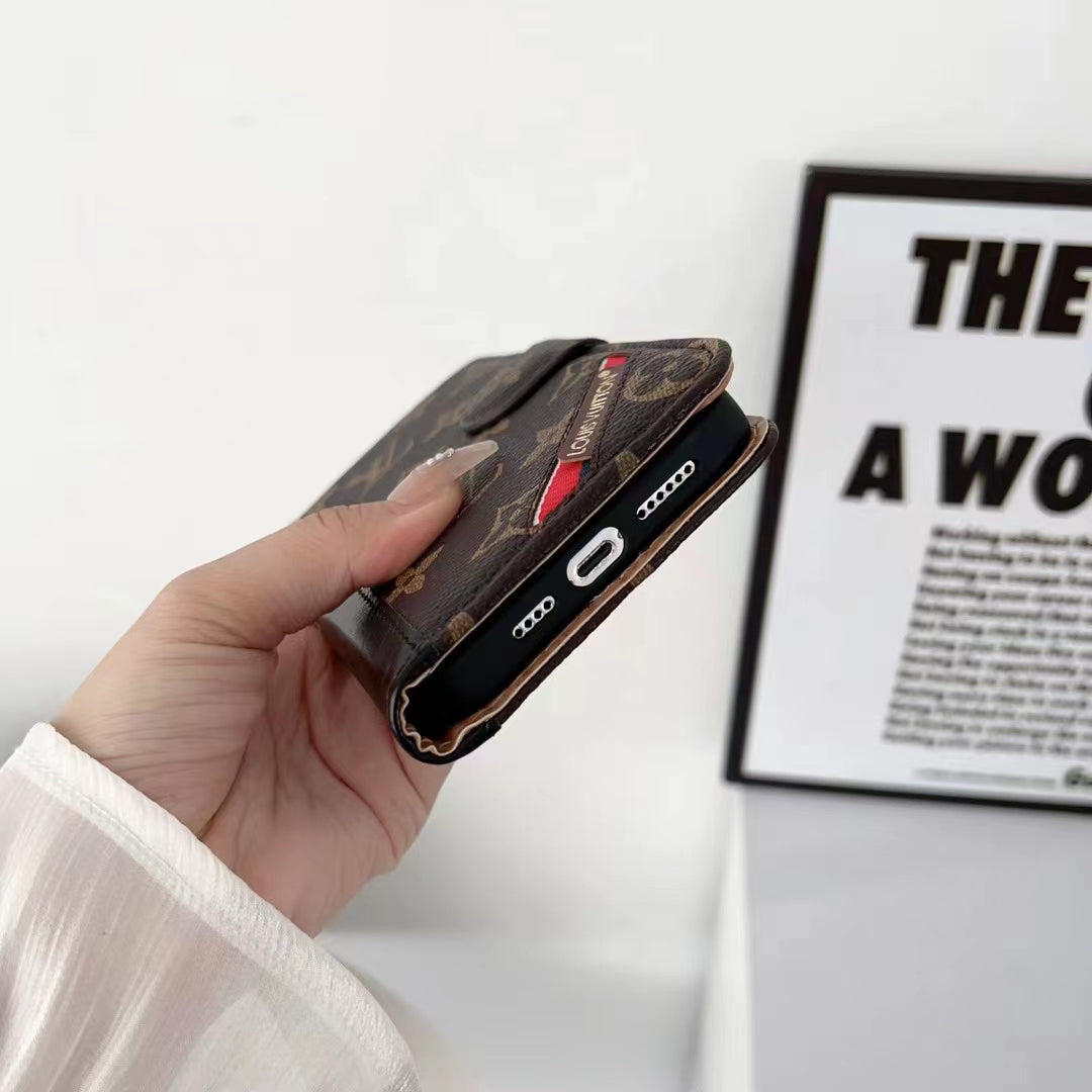 Luxury  Leather card  phone case for iphone