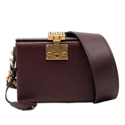 Red Dior Lambskin Dioraddict Lockbox Crossbody Rovelle Bags