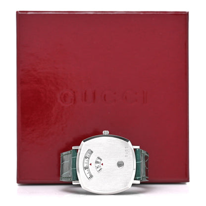 Stainless Steel Alligator 38mm Grip Quartz Watch Green