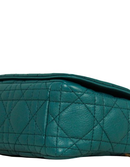 Christian Dior Teal Leather Cannage Small Caro Bag Rovelle Bags