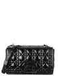Christian Dior Black Patent Leather Cannage Medium Caro Bag Rovelle Bags