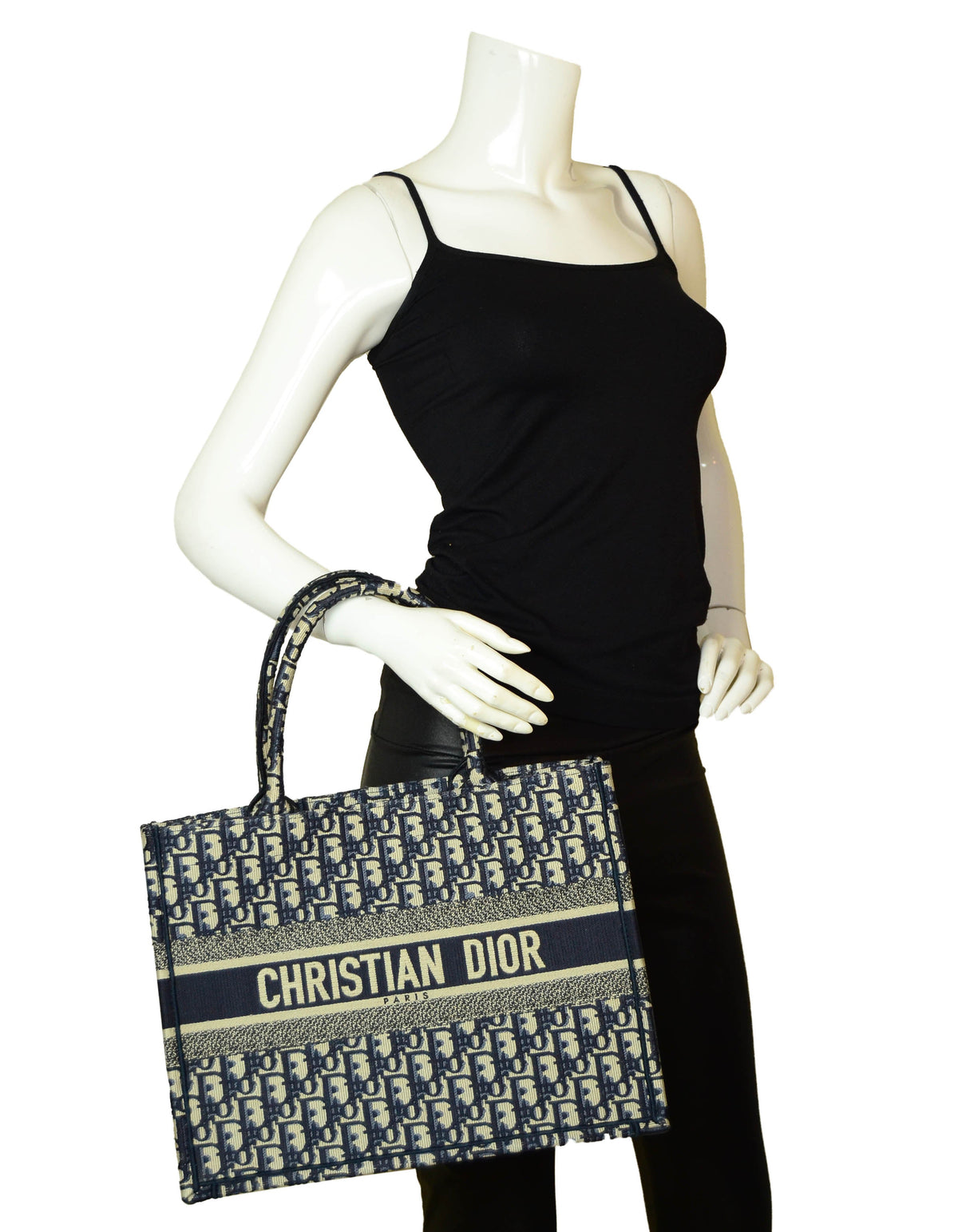 Christian Dior 2020 Blue Oblique Monogram Small Book Tote Bag Rovelle Bags