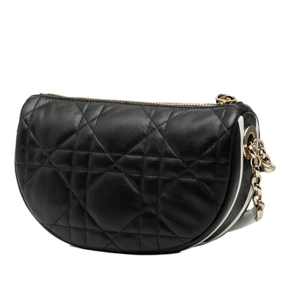 Black Dior Small Lambskin Cannage Dior Vibe Hobo Satchel Rovelle Bags