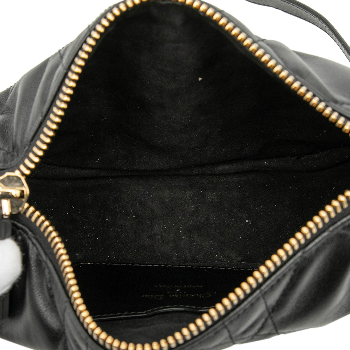 Black Dior Small Lambskin Cannage Dior Vibe Hobo Satchel Rovelle Bags