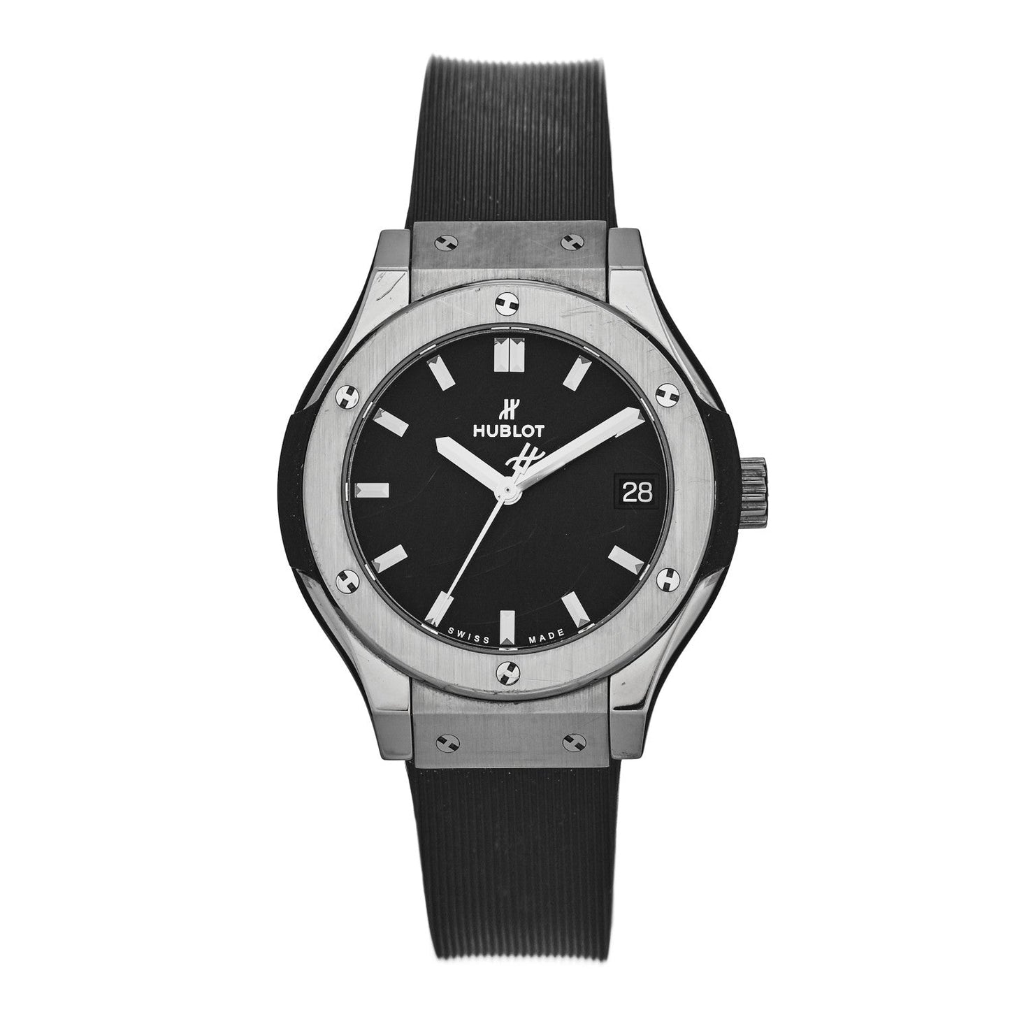 Titanium Rubber 33mm Classic Fusion Quartz Watch Black 58.NX.1470.RX