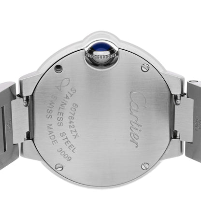 Stainless Steel Diamond Bezel 28mm Ballon Bleu De Cartier Quartz Watch