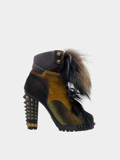 FENDI Joan Brown Size EU 35 Booties Rovelle Bags
