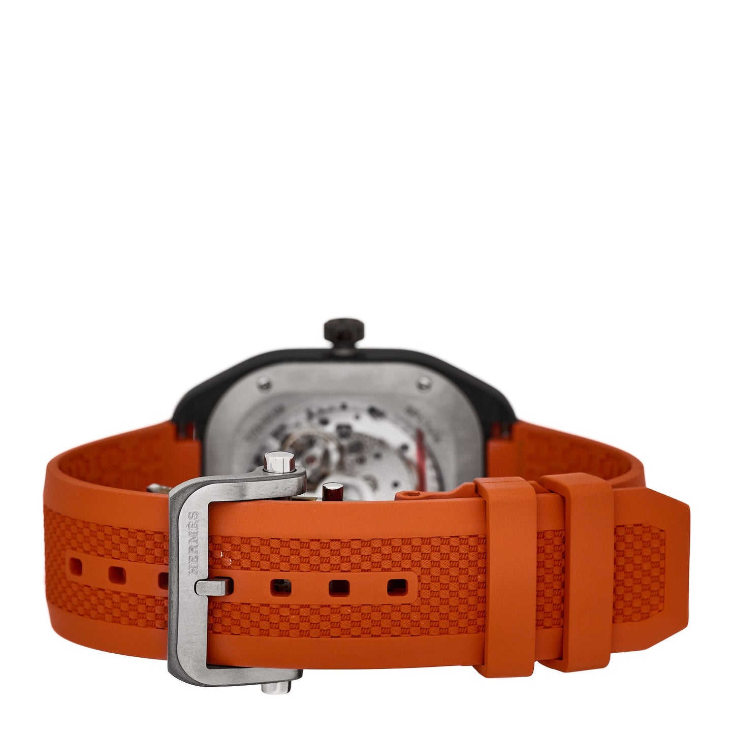 DLC Coated Titanium Rubber 39mm H08 Automatic Watch Orange