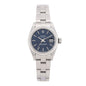 Stainless Steel 26mm Oyster Perpetual Date Watch Blue 79160