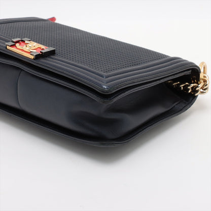 Chanel Boy Leather Chain Shoulder Bag Rovelle Bags