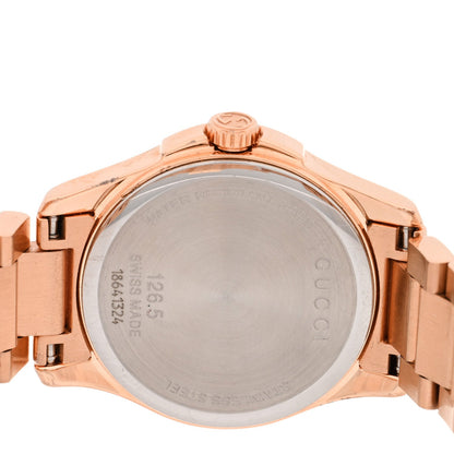 Stainless Steel 27mm G-Timeless Diamante Quartz Watch Gold