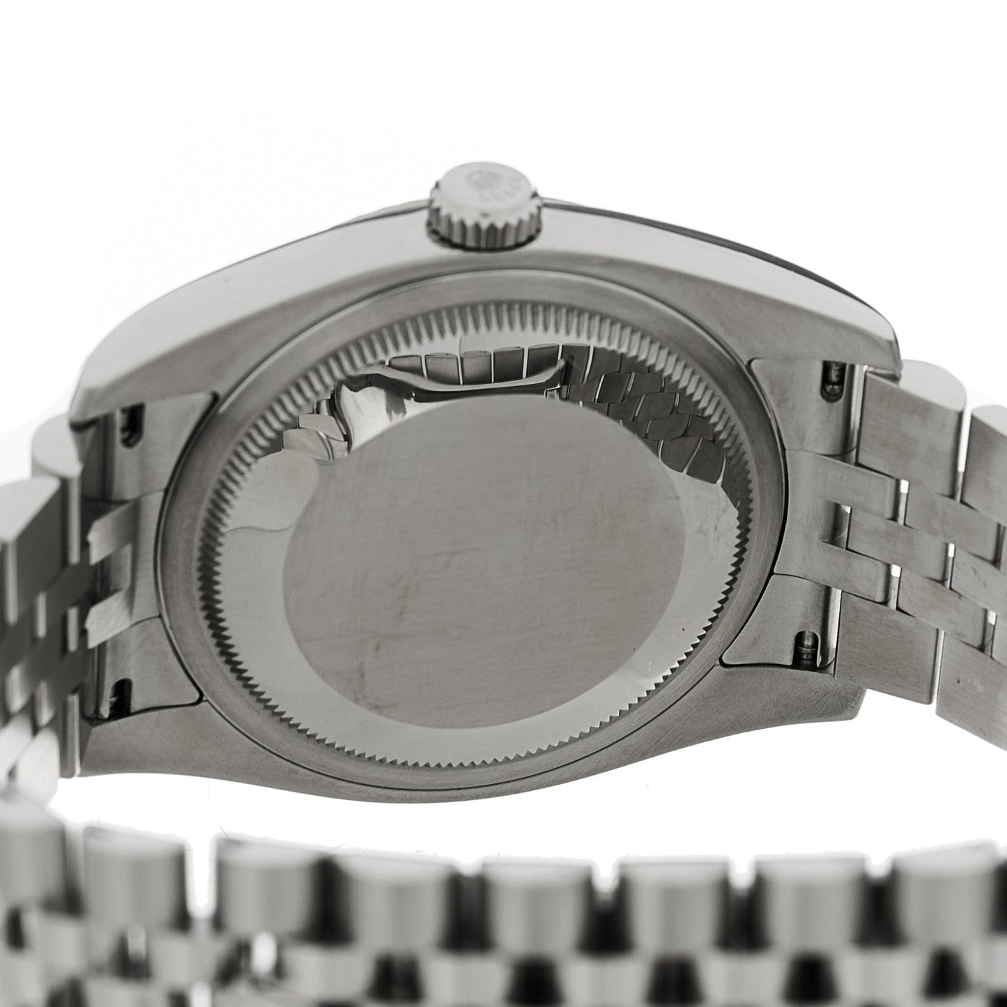 Stainless Steel 18K White Gold 36mm Oyster Perpetual Datejust Watch Black Roman 116234