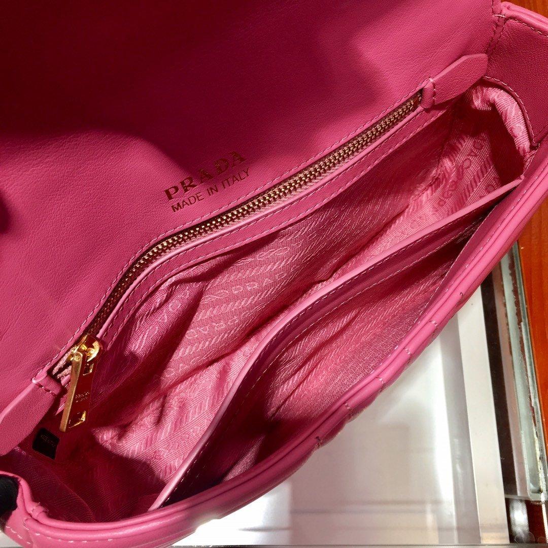 Medium Leather Prada Diagramme Bag