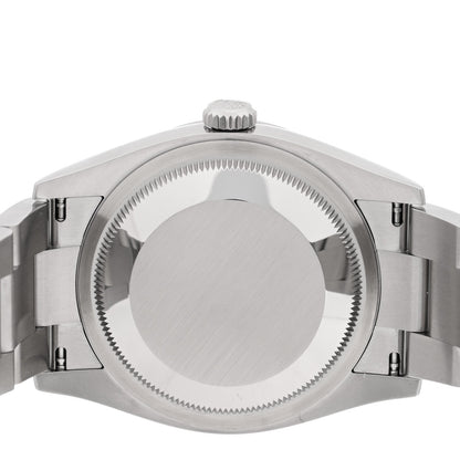 Stainless Steel 36mm Oyster Perpetual Watch Med Blue 126000
