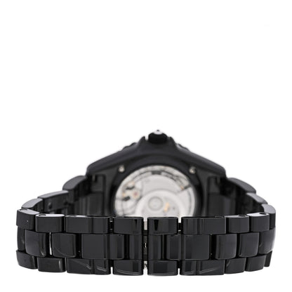 Stainless Steel Ceramic 38mm J12 Limited Edition Mademoiselle Couture Automatic Watch Black