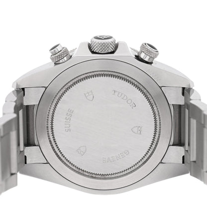 Stainless Steel 42mm Heritage Chrono Automatic Watch Black 70330N
