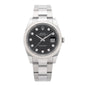 Stainless Steel 18K White Gold Diamond 41mm Oyster Perpetual Datejust Watch Black 126334