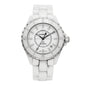Stainless Steel Ceramic Diamond 38mm J12 Automatic Watch White