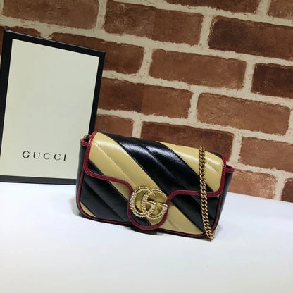Gucci GG Marmont Matelass茅 Double Shade Bag