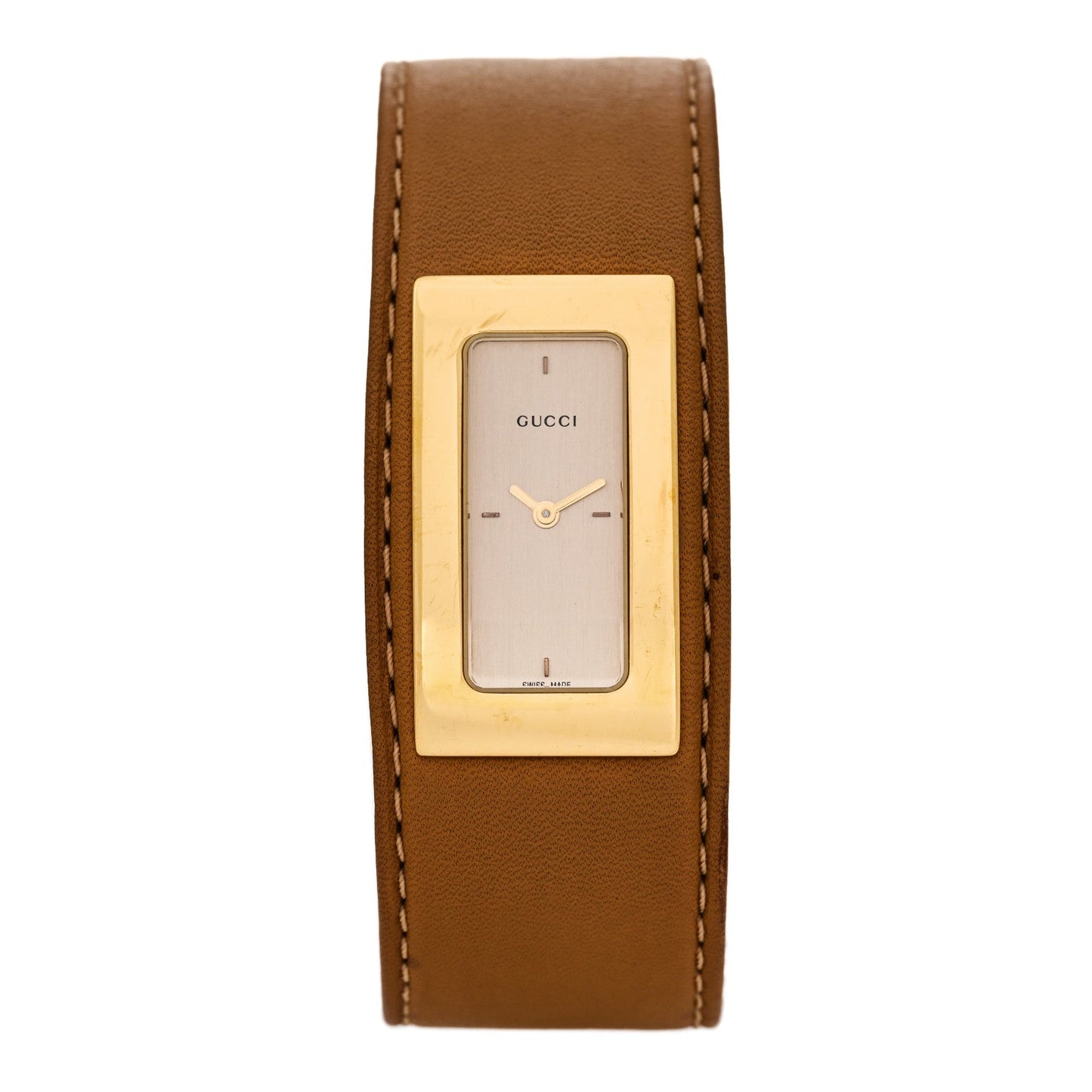 Stainless Steel Calfskin 25mm 7800S Quartz Watch Brown