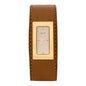 Stainless Steel Calfskin 25mm 7800S Quartz Watch Brown
