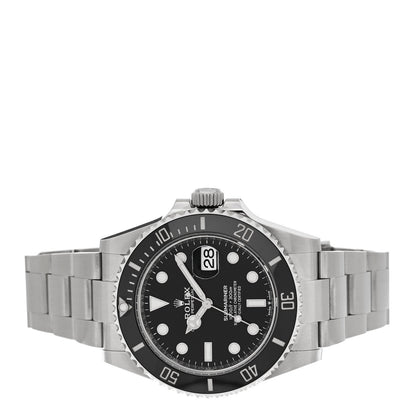 Stainless Steel 41mm Oyster Perpetual Submariner Date Watch Black 126610LN