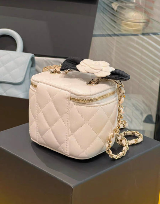 Chanel Vanity Lambskin Clutch Rovelle Bags
