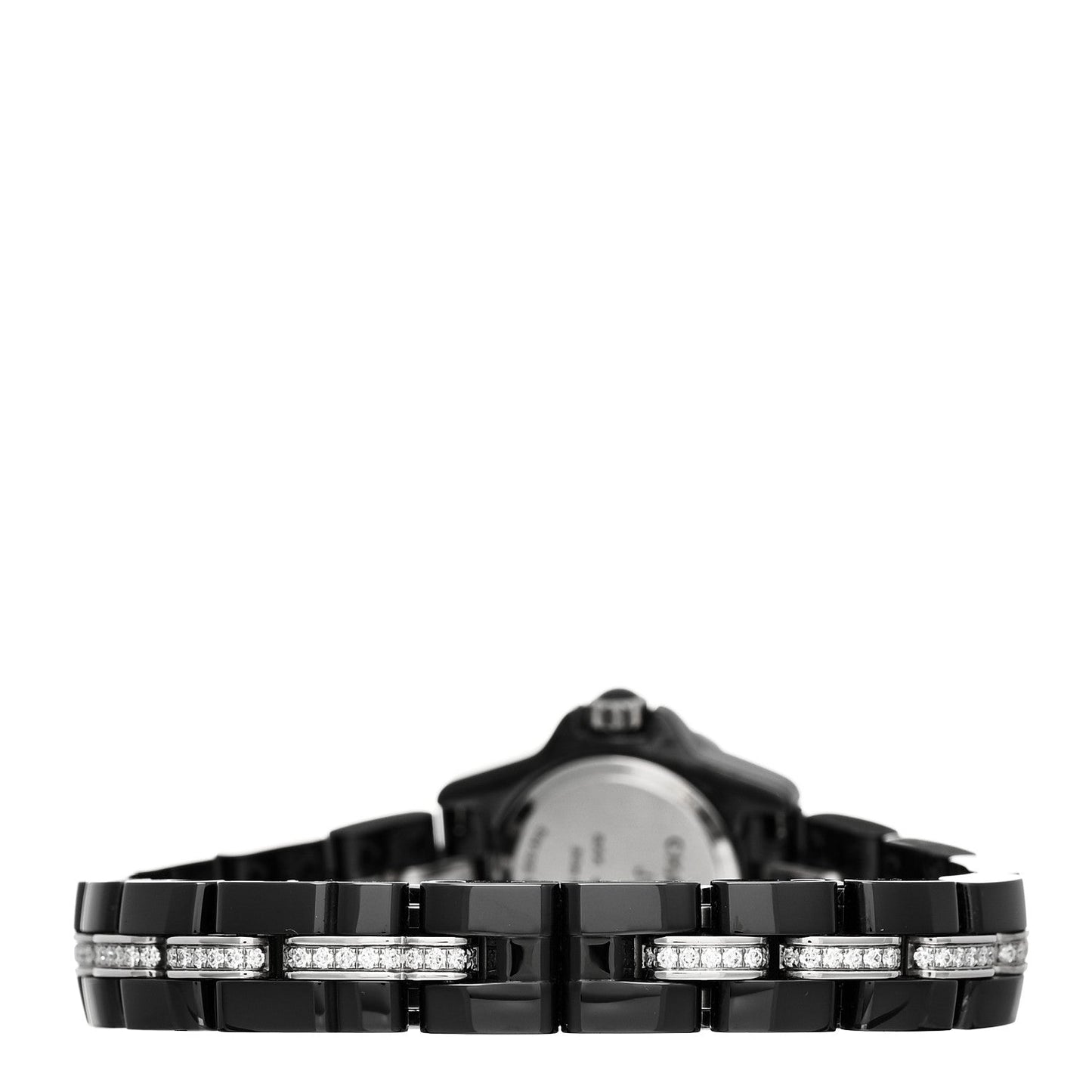 Stainless Steel Ceramic Diamond Bezel 19mm J12 XS Quartz Watch Black