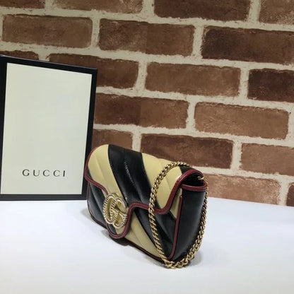 Gucci GG Marmont Matelass茅 Double Shade Bag