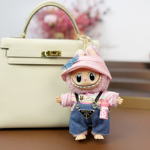 [Baby + Baby Clothing] Rab Clothing Bag Pendant Cute Vinyl DIY Doll Doll Keychain Pendant Gift